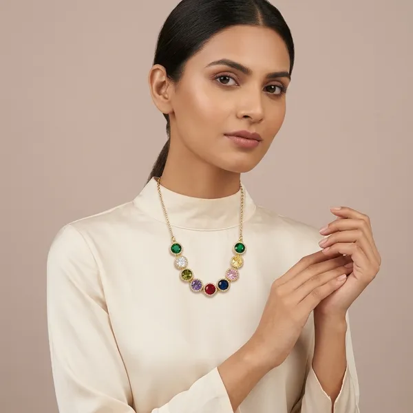 Multicolor_Stainless_Steel_Premium_And_Elegant_Necklace_For_Women