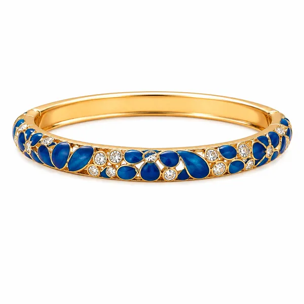 ORNIQUE_Azure_Blossom_Bangle