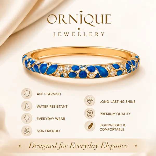 ORNIQUE_Azure_Blossom_Bangle