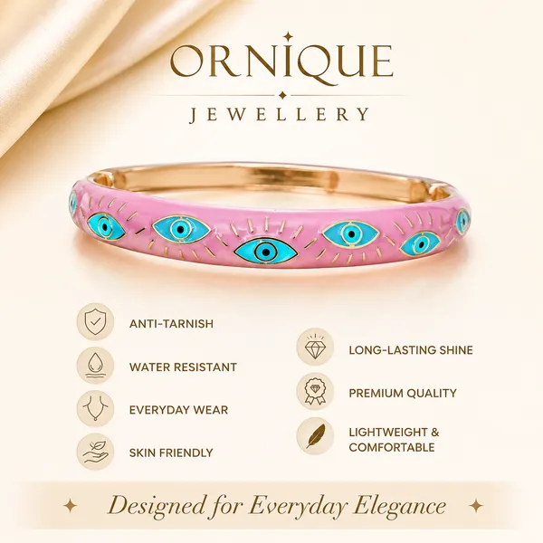 ORNIQUE_Pink_Nazar_Bangle