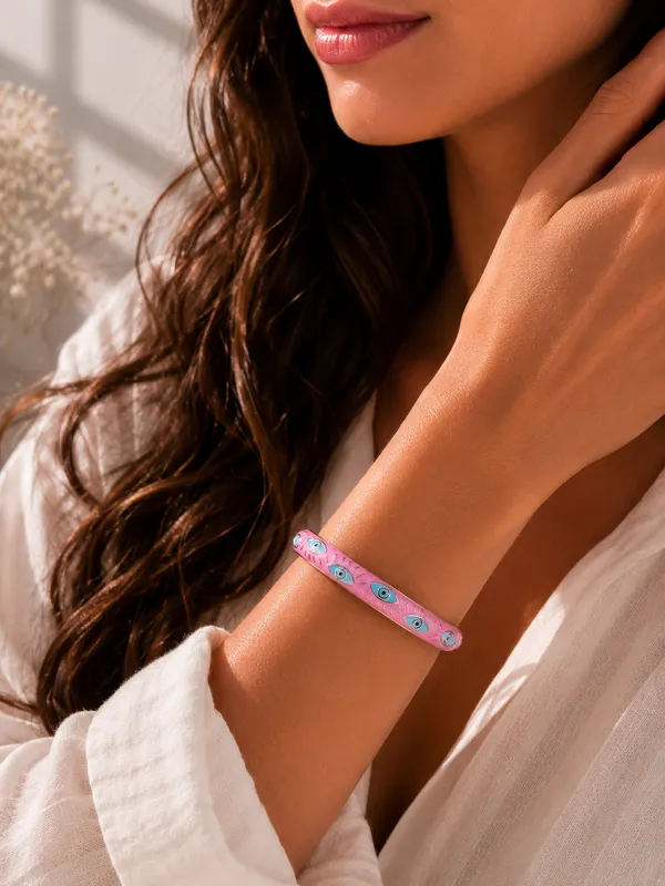 ORNIQUE_Pink_Nazar_Bangle