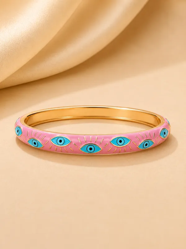 ORNIQUE_Pink_Nazar_Bangle