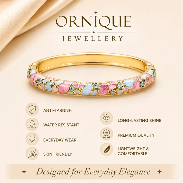 ORNIQUE_Blush_Blossom_Bangle