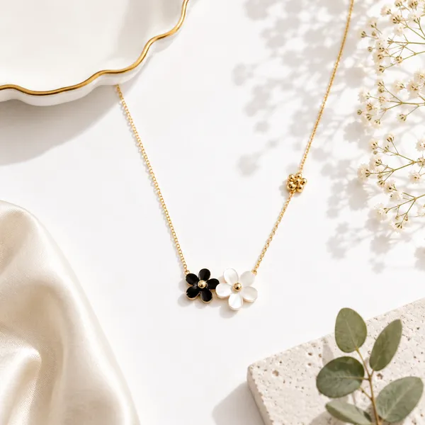 Black_And_White_Stainless_Steel_Premium_And_Elegant_Charm_Necklace_For_Women