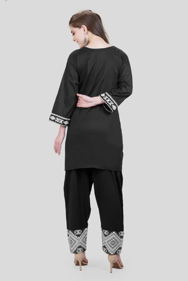 Black_Elegant_Design_Cotton_Co-Ord_Set_For_Women