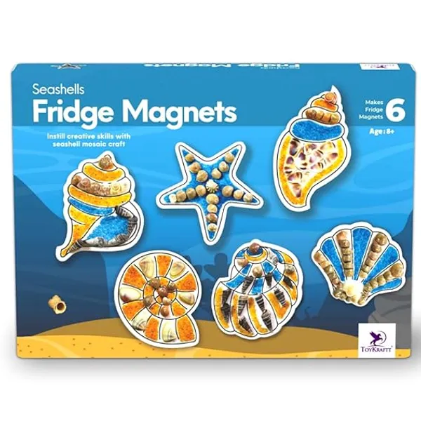 Toykraftt_Seashell_Sand_Art_Fridge_Magnet_Craft_Kit_Pack_Of_2