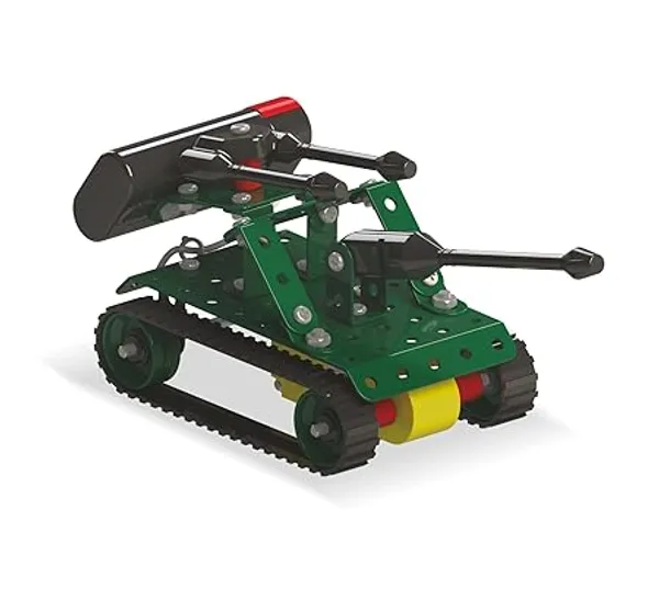 Green_Metal_Construction_Tank_Model_Kit_With_Treads_And_Turret