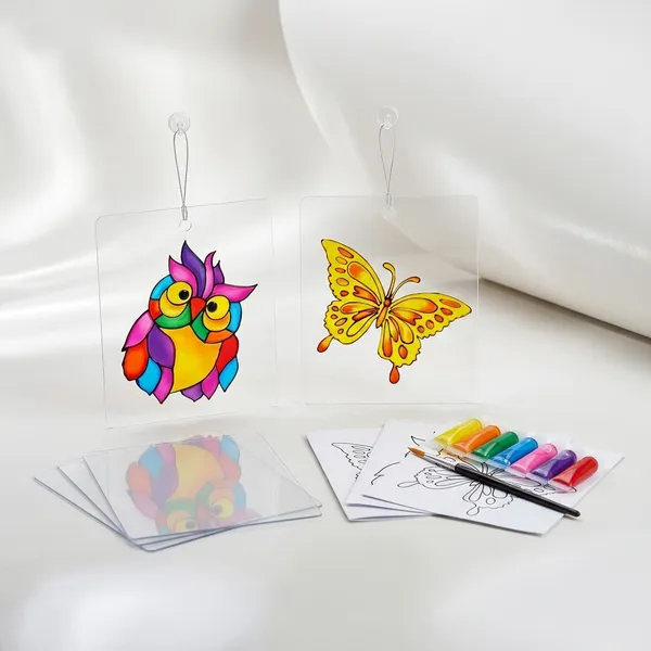 Toykraftt_Diy_Glass_Painting_Suncatcher_Craft_Kit_With_Paints_And_Templates