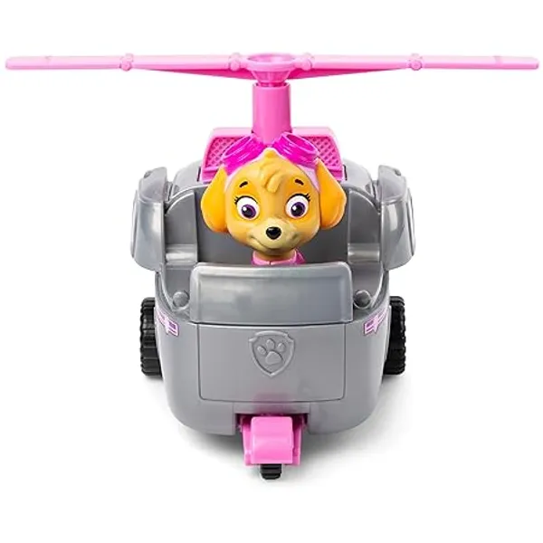 Paw_Patrol_Sky'S_Pink_And_Grey_Helicopter_Rescue_Vehicle_With_Figure