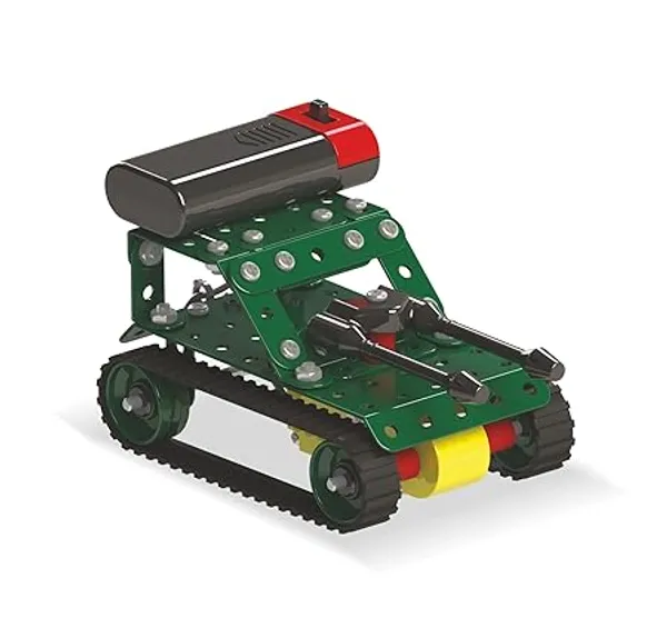 Green_Metal_Construction_Tank_Model_Kit_With_Treads_And_Turret