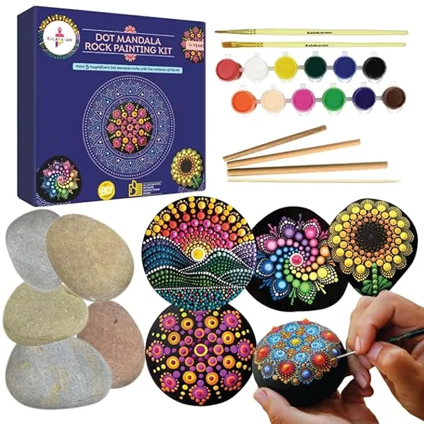 Kalakaram_Dot_Mandala_Rock_Painting_Kit_For_Beginners_With_Paints_And_Tools