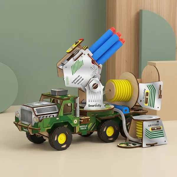 Smartivity_Diy_Air_Pressure_Missile_Launcher_Truck_Wooden_Assembly_Kit