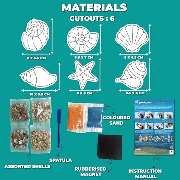 Toykraftt_Seashell_Sand_Art_Fridge_Magnet_Craft_Kit_Pack_Of_2
