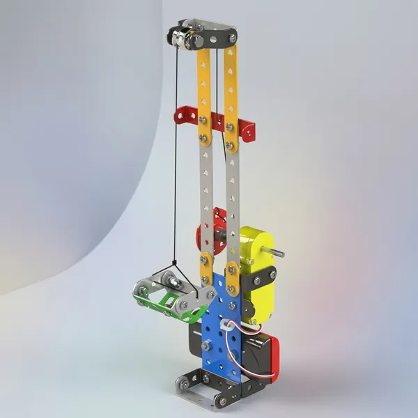 Multicolor_Metal_Educational_Robotics_Construction_Kit_For_Kids