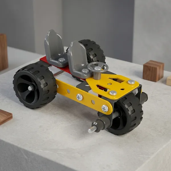 Construction_Toy_Vehicle_Kit_With_Wheels_And_Yellow_Chassis