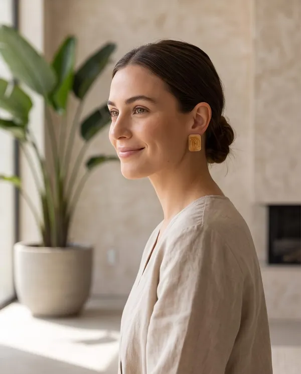 Premium_Gold-Tone_Rectangular_Stud_Earrings_with_Marble_Texture_Design