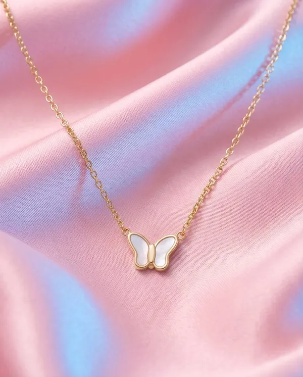 Gold_Plated_Mother_Of_Pearl_Butterfly_Pendant_Necklace