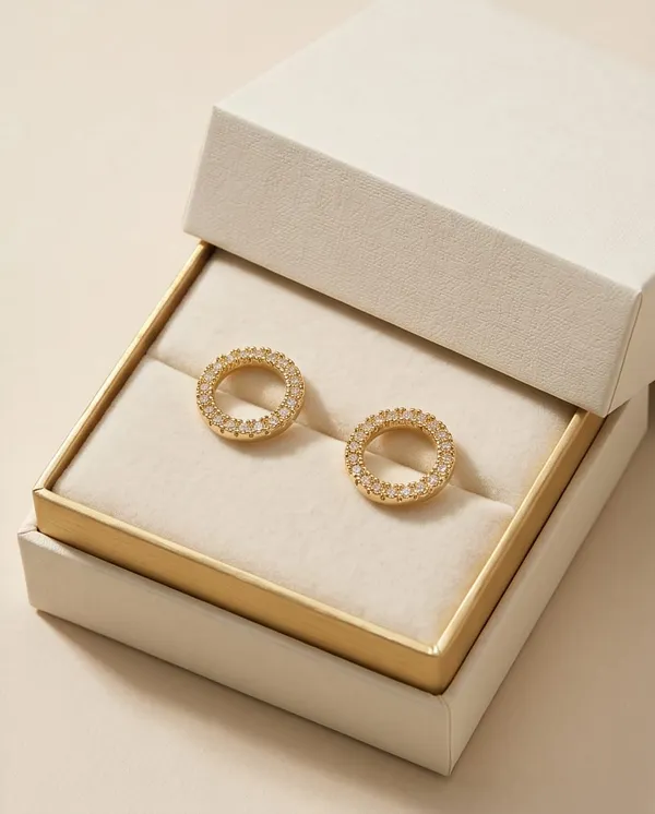Gold_Plated_Crystal_Circle_Stud_Earrings_For_Women