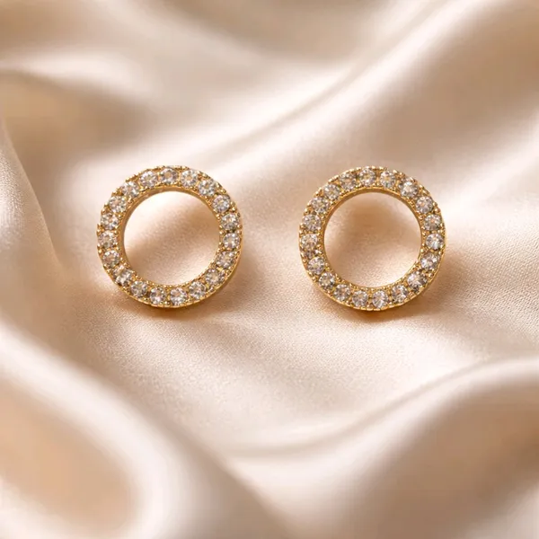 Gold_Plated_Crystal_Circle_Stud_Earrings_For_Women