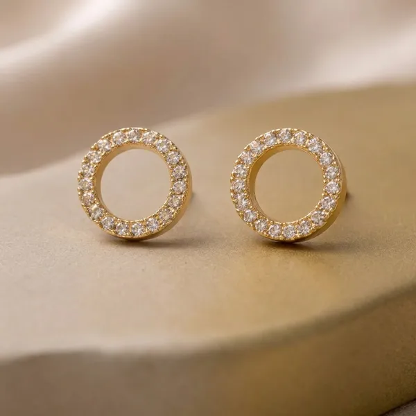 Gold_Plated_Crystal_Circle_Stud_Earrings_For_Women