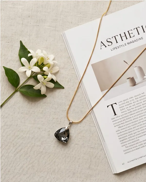 Smoky_Crystal_Pendant_Necklace_With_Gold_Chain