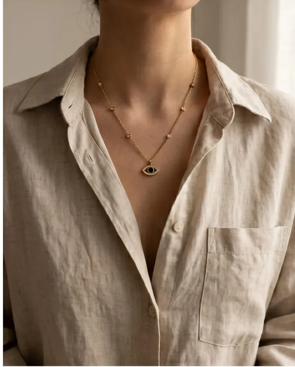 Gold_Plated_Evil_Eye_Pendant_Necklace_With_Bezel_Set_Stones