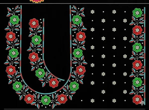 Black_Pattu_Fabric_Floral_Embroidered_Unstitched_Blouse_Fabric_For_Women