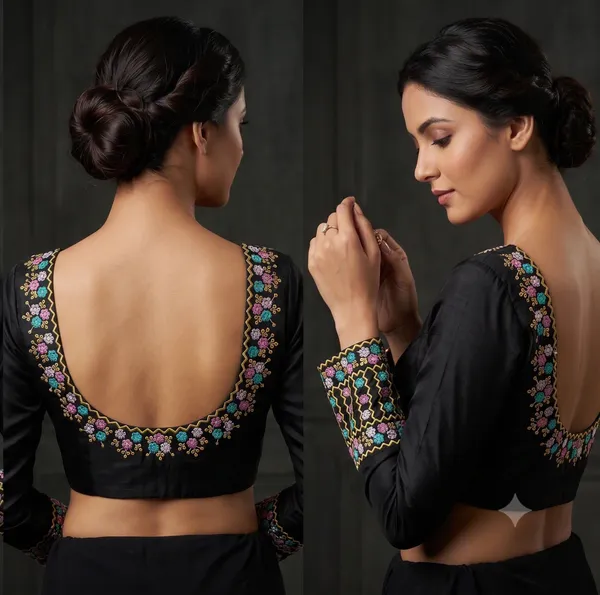 Multicolor_embroidered_Floral_Pattern_unstitched_Blouse