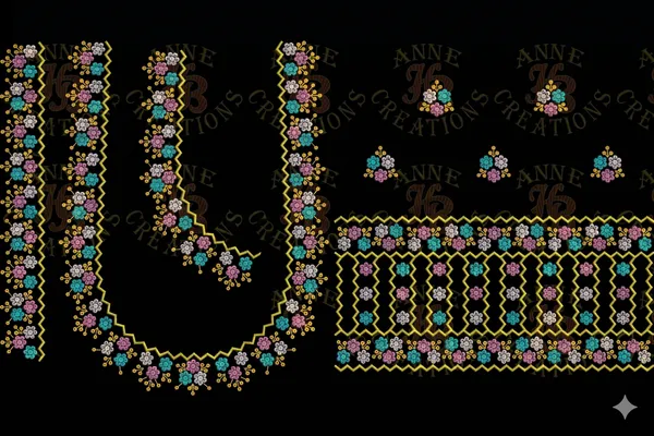 Multicolor_embroidered_Floral_Pattern_unstitched_Blouse