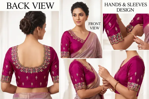 Pink_Embroidered_Unstitched_Blouse_Fabric_With_Floral_Border