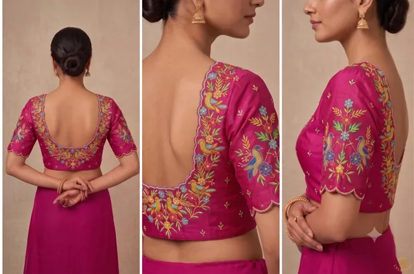 Pink_Silk_Embroidered_Floral_Blouse_Piece_unstitched_For_Women