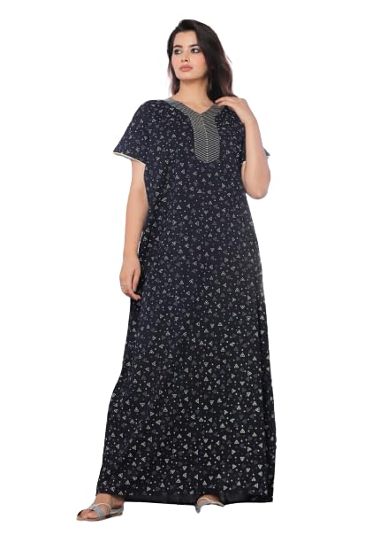 Mik_&_Misha_Womens_Cotton_Block_Print_Maxi_Nighty