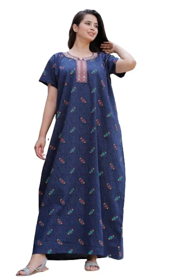 Mik_&_Misha_Womens_Cotton_Block_Print_Nighty