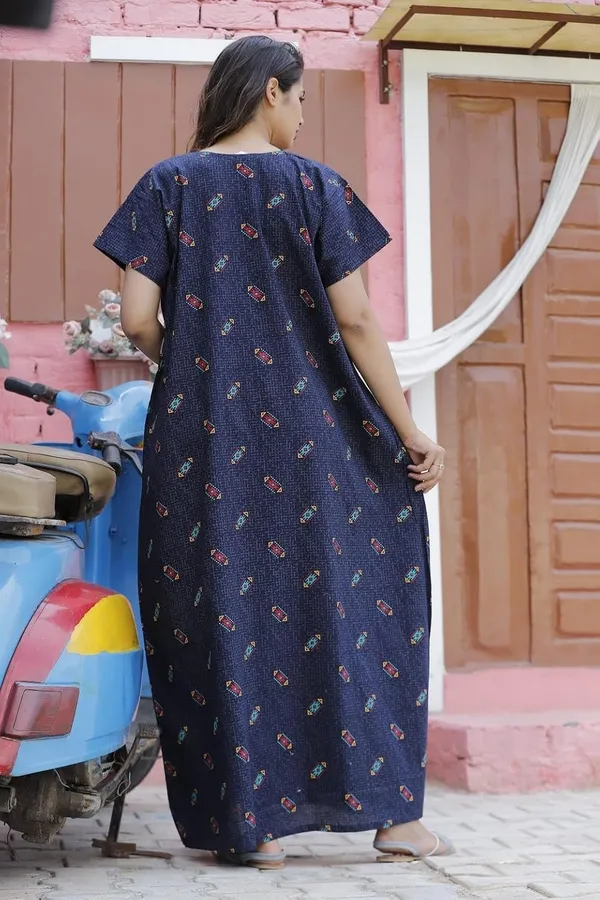 Mik_&_Misha_Womens_Cotton_Block_Print_Nighty