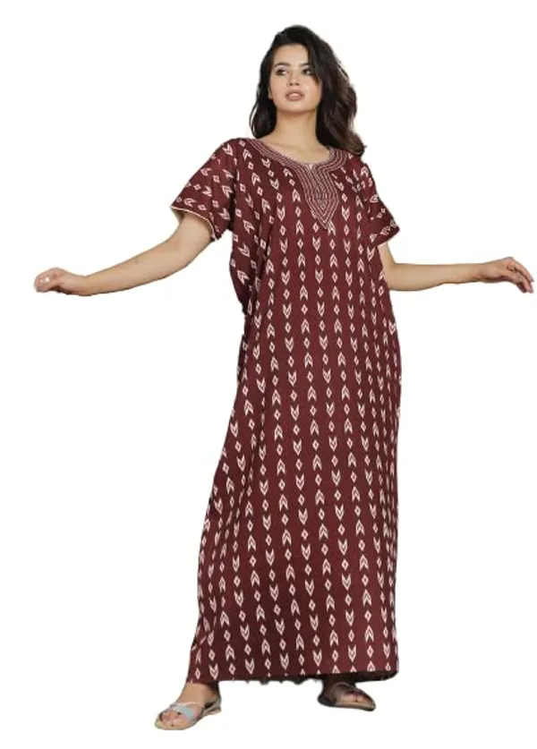 Mik_&_Misha_Womens_Cotton_Block_Print_Maxi_Nightgown