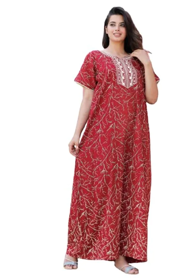 Mik_&_Misha_Womens_Cotton_Block_Print_Nighty