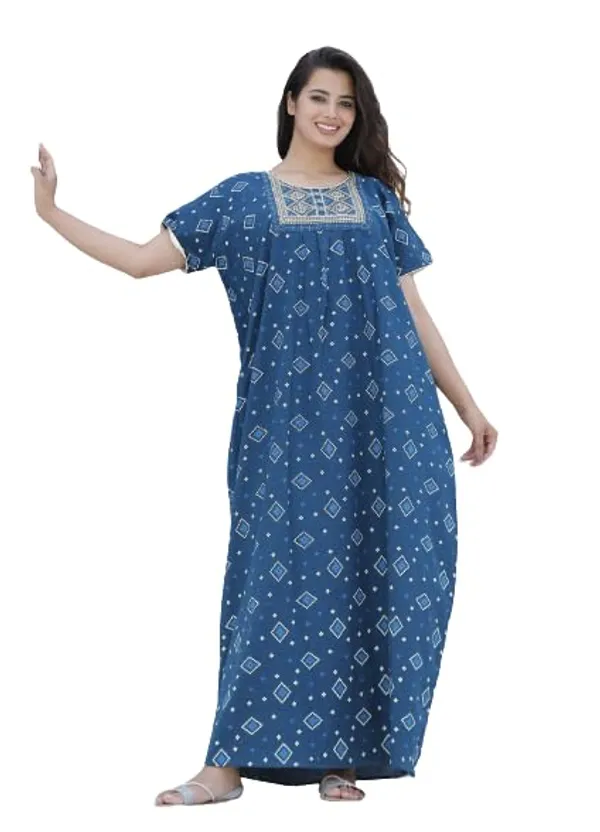 Mik_&_Misha_Womens_Cotton_Block_Print_Maxi_Nightgown