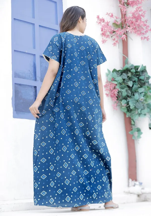 Mik_&_Misha_Womens_Cotton_Block_Print_Maxi_Nightgown