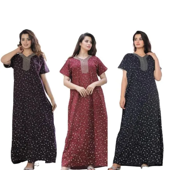 Mik_&_Misha_Womens_Cotton_Block_Print_Maxi_Nighty