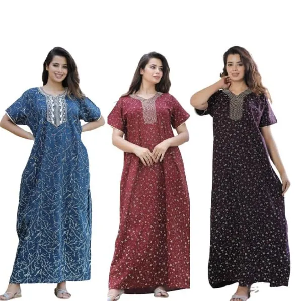 Mik_&_Misha_Womens_Cotton_Block_Print_Maxi_Nighty