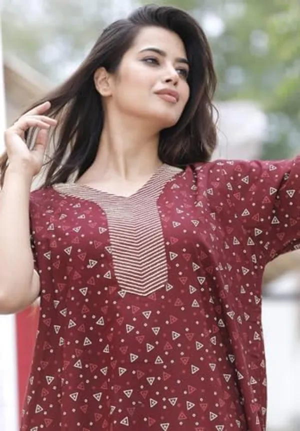 Mik_&_Misha_Womens_Cotton_Block_Print_Maxi_Nighty
