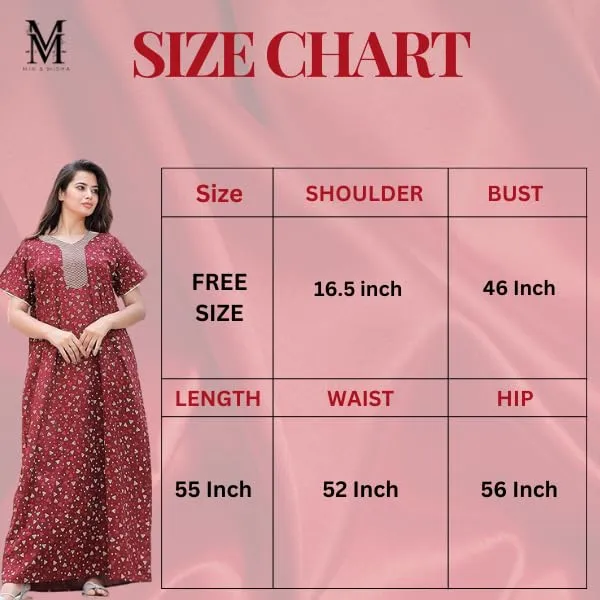Mik_&_Misha_Womens_Cotton_Block_Print_Maxi_Nighty