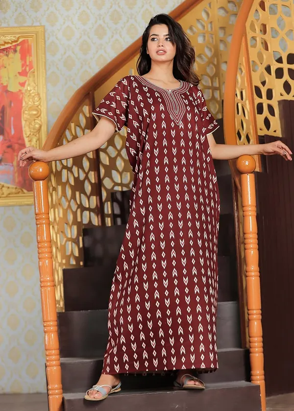 Mik_&_Misha_Womens_Cotton_Block_Print_Nighty