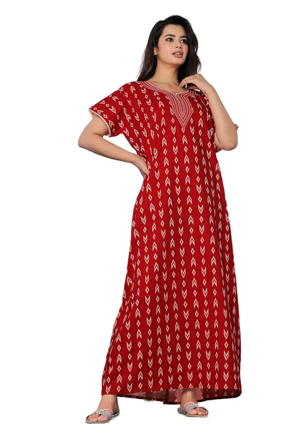 Mik_&_Misha_Womens_Cotton_Block_Print_Nighty