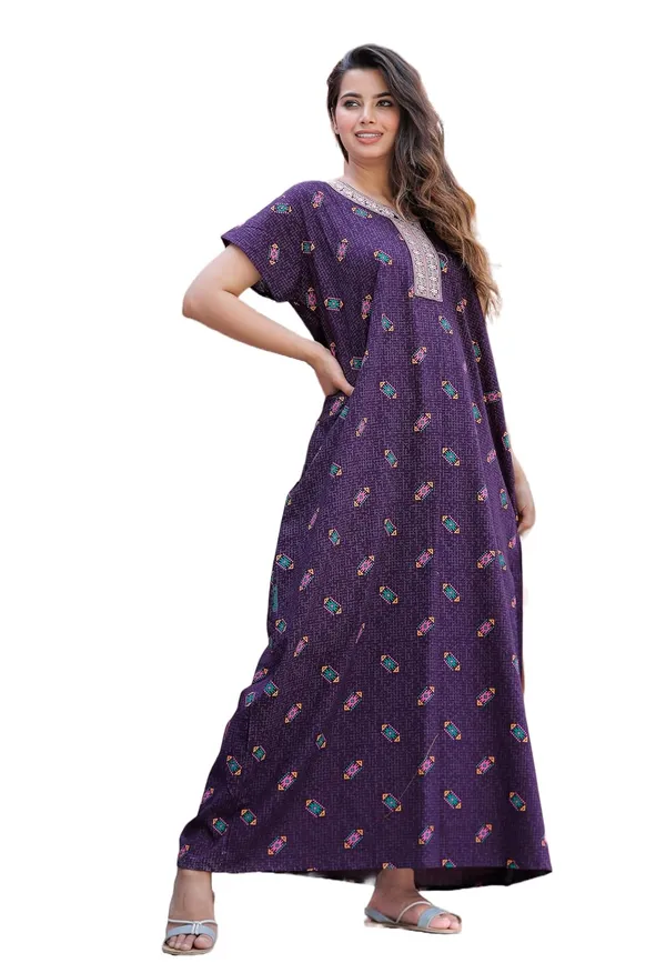 Mik_&_Misha_Women_Cotton_Block_Print_Nighty