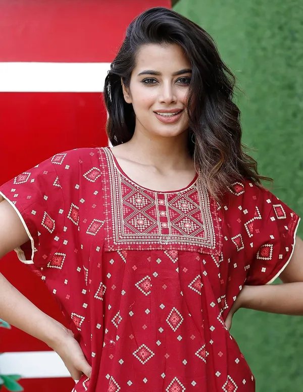 Mik_&_Misha_Womens_Cotton_Block_Print_Maxi_Nighty