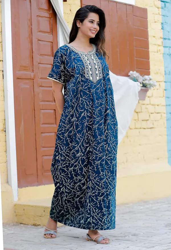 Mik_&_Misha_Womens_Cotton_Maxi_Nighty