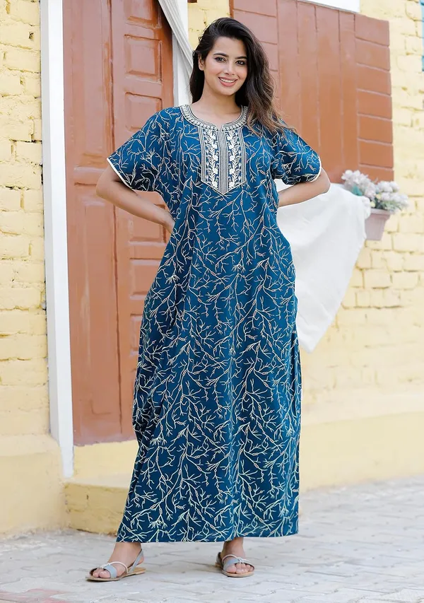 Mik_&_Misha_Womens_Cotton_Maxi_Nighty
