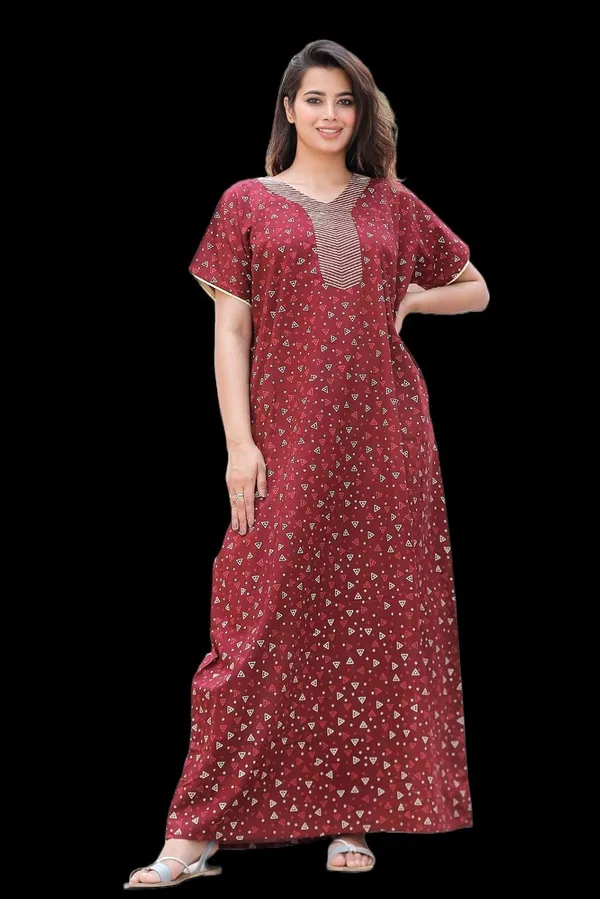 Mik_&_Misha_Womens_Cotton_Block_Print_Maxi_Nighty
