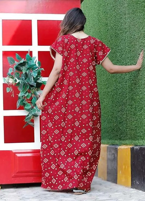 Mik_&_Misha_Cotton_Block_Print_Maxi_Nighty
